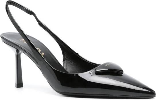 Prada Lakleren pumps Zwart