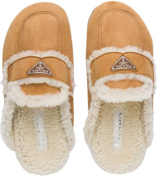 Prada Lammy slippers Bruin