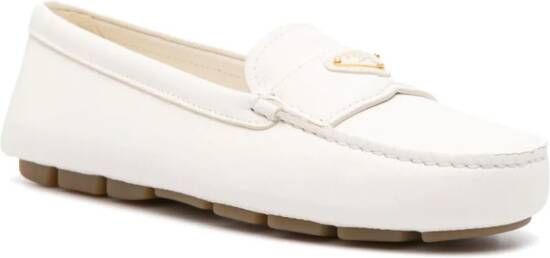 Prada Leren loafers Beige