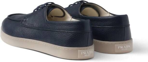 Prada Leren loafers Blauw