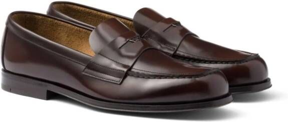 Prada Leren loafers Bruin