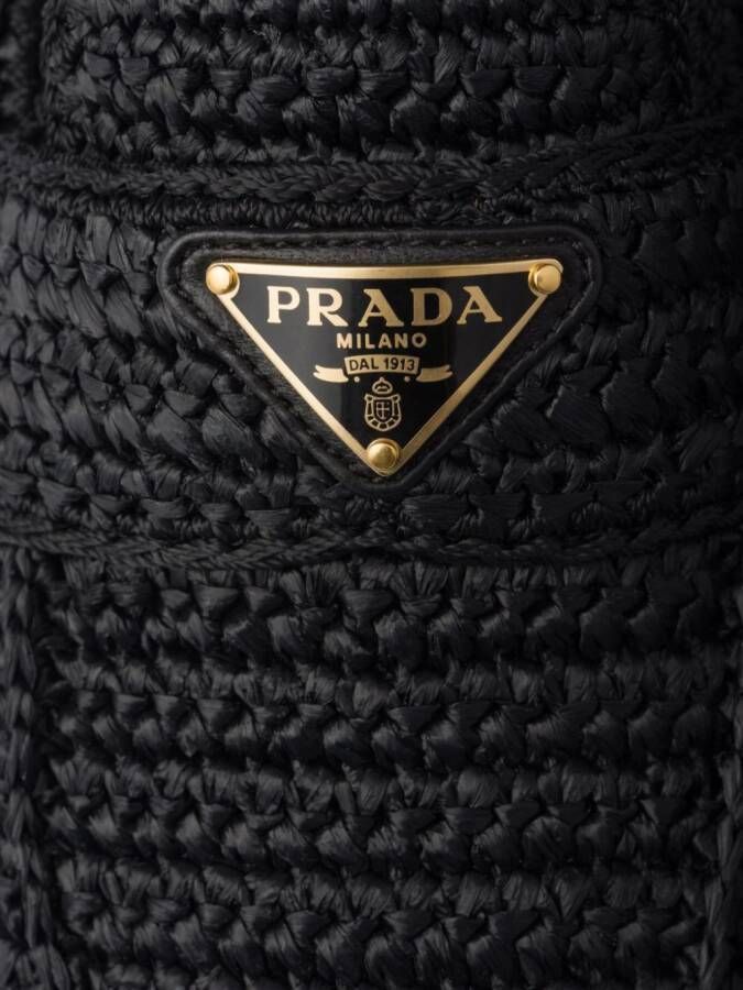 Prada Leren loafers Zwart