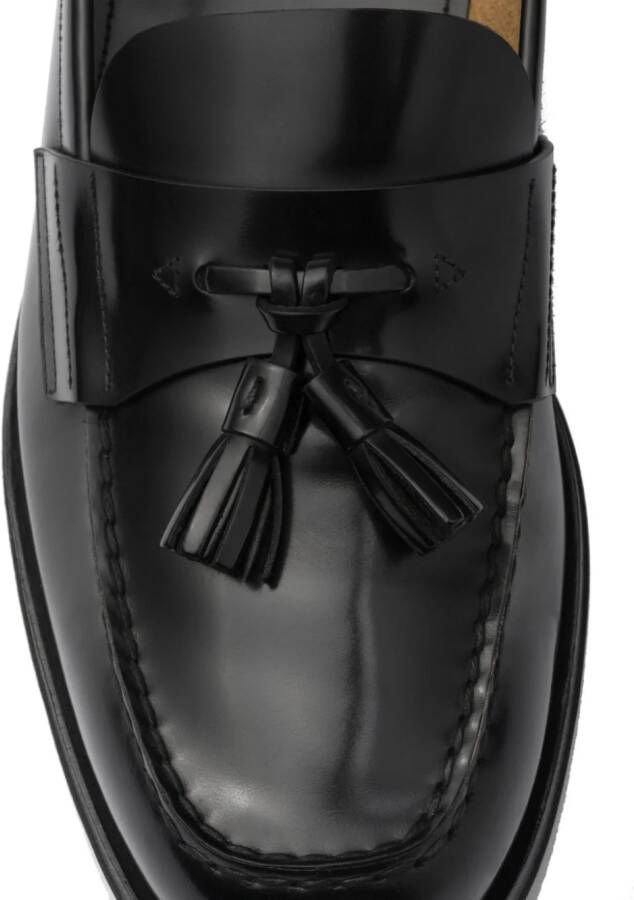 Prada Leren loafers Zwart