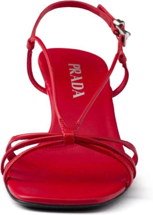 Prada Leren sandalen Rood