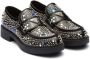 Prada Loafers van geborsteld leer met stras Zwart - Thumbnail 2