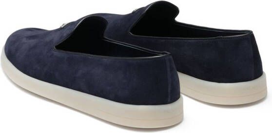 Prada Loafers met patch Blauw