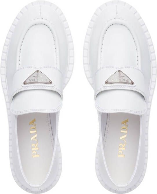 Prada Leren sneakers Wit