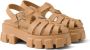 Prada Monolith 55mm sandalen met plateauzool Beige - Thumbnail 2