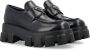 Prada Monolith leren loafers Zwart - Thumbnail 2