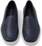 Prada Leren loafers met afwerking Blauw - Thumbnail 4