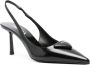 Prada Pumps met triangel logo Zwart - Thumbnail 2