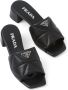 Prada Leren sandalen Zwart - Thumbnail 4