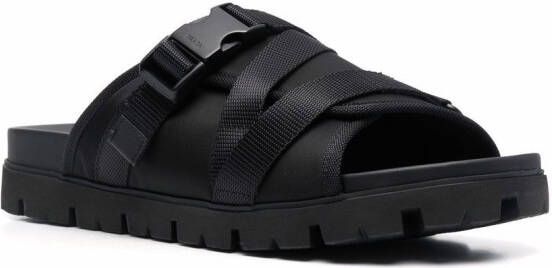 Prada sandalen met gesp Zwart