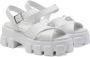 Prada Sandalen met logo en plateauzool Wit - Thumbnail 2