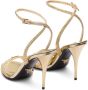 Prada Satijnen sandalen Goud - Thumbnail 3