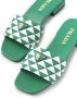 Prada Slippers met borduurwerk Groen - Thumbnail 5