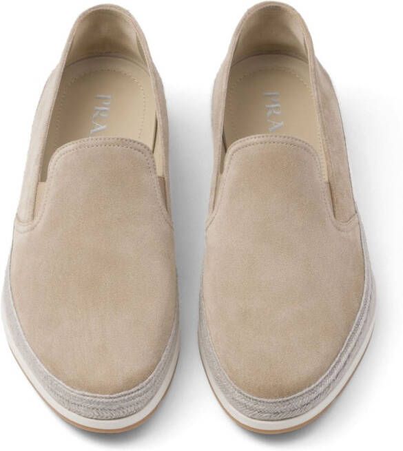 Prada Suède espadrilles Beige