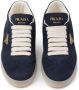 Prada Suède slippers met logo Blauw - Thumbnail 4