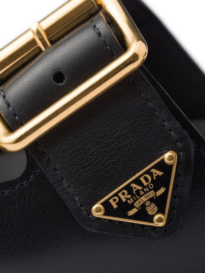 Prada Shorts met logo Zwart