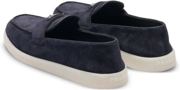 Prada Gewatteerde loafers Blauw