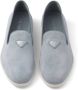 Prada Loafers met logo Blauw - Thumbnail 4