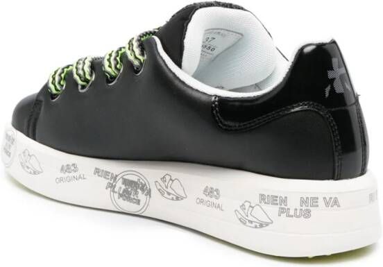 Premiata Belle 6550 leren sneakers Zwart