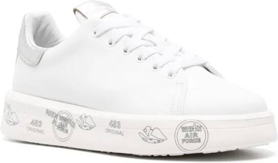 Premiata Belle 6823 leren sneakers Wit