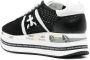 Premiata Beth sneakers met plateauzool Zwart - Thumbnail 4