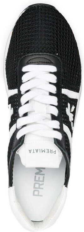 Premiata Beth sneakers met plateauzool Zwart