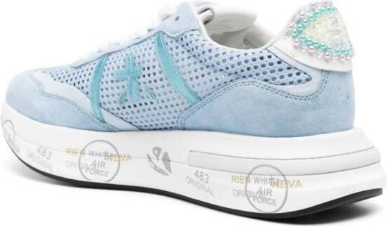 Premiata Cassie gebreide sneakers Blauw