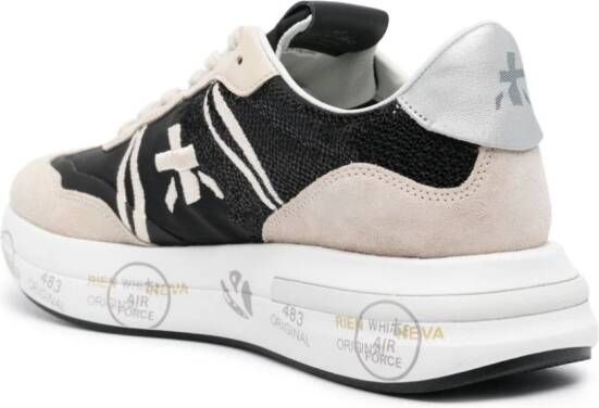 Premiata Cassie sneakers verfraaid met pailletten Zwart