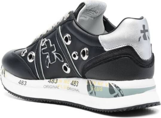 Premiata Conny leren sneakers Zwart