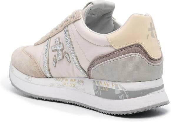 Premiata Conny sneakers verfraaid met stras Beige