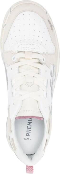 Premiata Drake sneakers met logopatch Beige