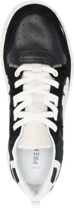 Premiata Drake sneakers met logopatch Zwart