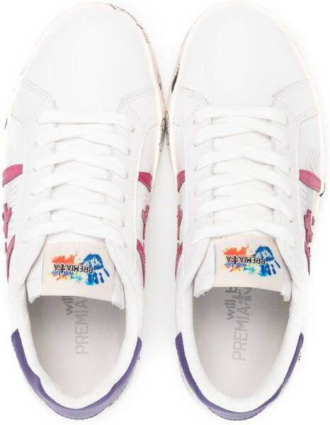 Premiata Kids Andy low-top sneakers Wit