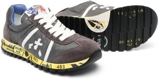 Premiata Kids Lucy leren sneakers Grijs