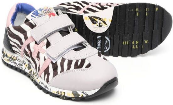 Premiata Kids Sneakers met klittenband Zwart