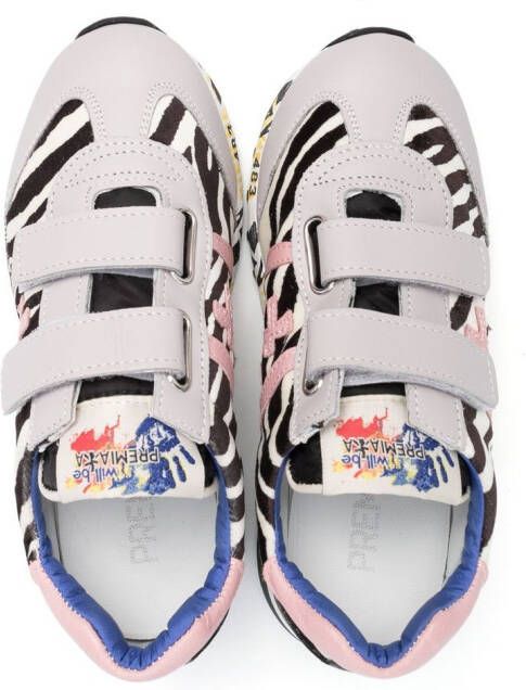 Premiata Kids Sneakers met klittenband Zwart