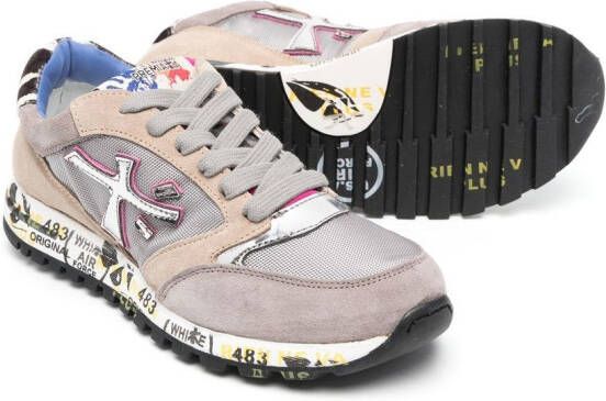 Premiata Kids Sneakers met vlakken Grijs