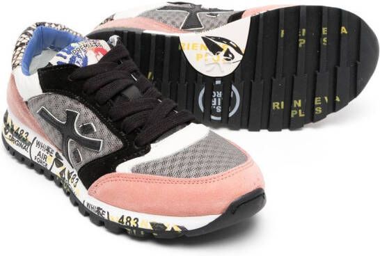 Premiata Kids Sneakers met vlakken Zwart