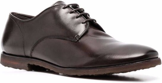 Premiata Leren derby veterschoenen Bruin