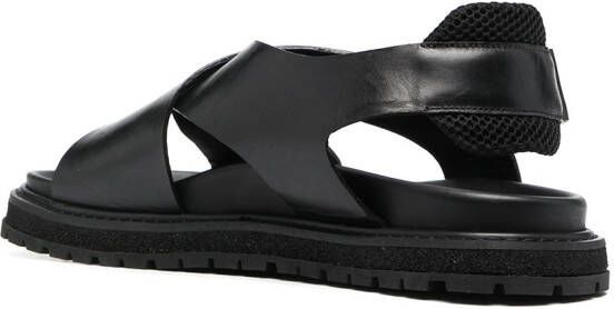 Premiata Leren sandalen Zwart