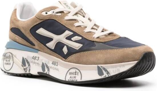 Premiata Moreun sneakers met contrast Blauw