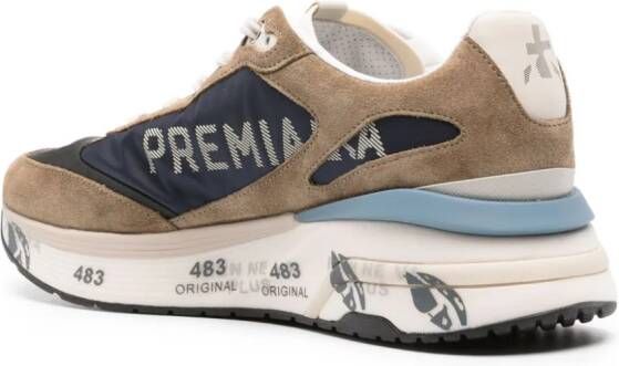 Premiata Moreun sneakers met contrast Blauw