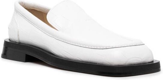 Proenza Schouler Leren loafers Wit