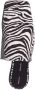 Proenza Schouler Slippers met zebra jacquard Wit - Thumbnail 4