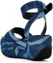 PUCCI ami denim sandalen met plateauzool Blauw - Thumbnail 3