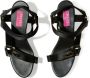 PUCCI Crush sandalen met logoplakkaat en sleehak Zwart - Thumbnail 5