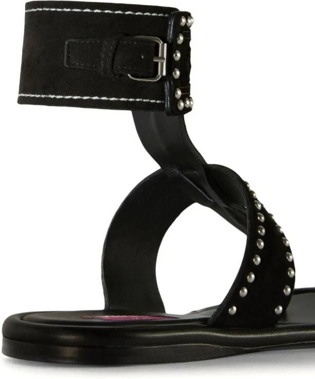 PUCCI Emilia leren sandalen Zwart